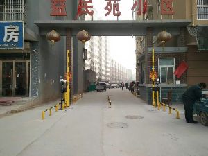 淄博聊城广告道闸门，东昌府区停车场广告道闸